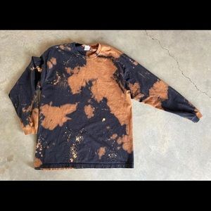 Acid long sleeve bleached shirt